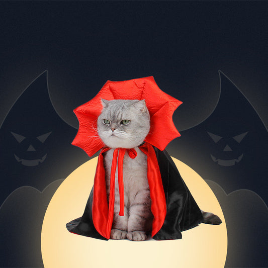 SpookStar Pet Costumepet Halloween Cape Vampire King